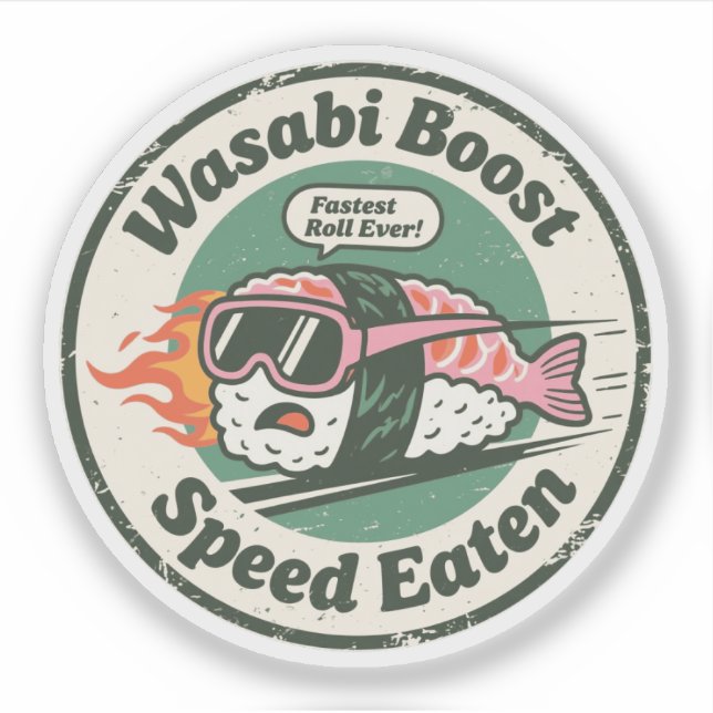Wasabi Boost Speed Eaten Racing Sushi (Front)