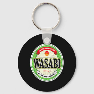 Wasabi Funny Japanese Sushi Condiment Halloween Key Ring