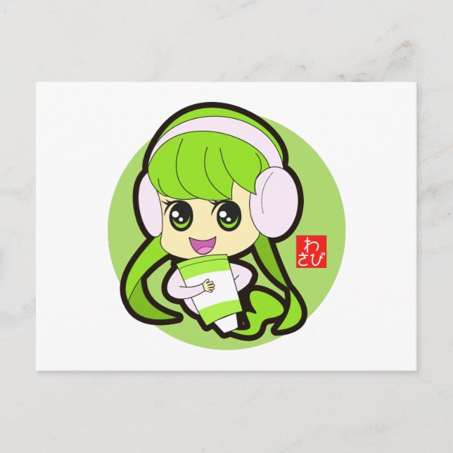 Wasabi Girl Postcard (Front)