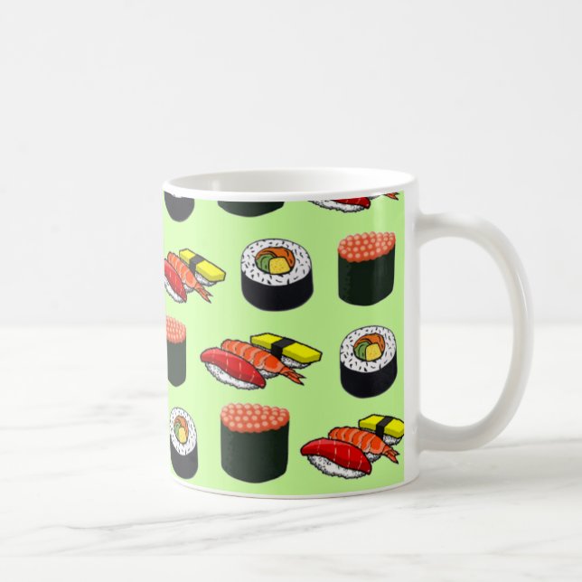 Wasabi Green Sushi Coffee Mug (Right)