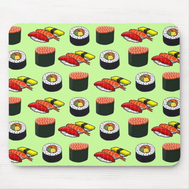 Wasabi Green Sushi Mouse Pad (Front)