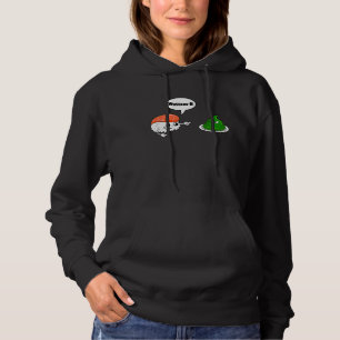 Wasabi Salmon Sushi Horseradish Spicy Paste Condim Hoodie