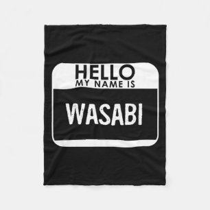Wasabi Shirt Funny Easy Last Minute Halloween Fleece Blanket