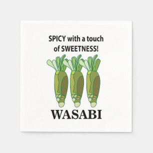 Wasabi Spicy With A Touch Of Sweetness Wasabi  Napkin