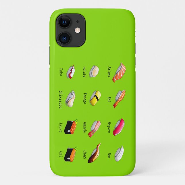 Wasabi sushi Japanese cute food Case-Mate iPhone Case (Back)