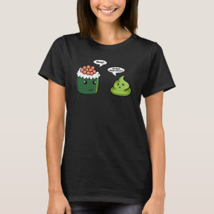 Wasabi Sushi Spicy Paste Condiments Japanese Horse T-Shirt
