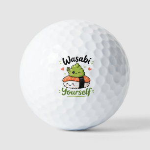 Wasabi Yourself – Cute Kawaii Sushi Pun Golf Balls