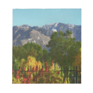 Wasatch Mountain Autumn In Utah Notepad
