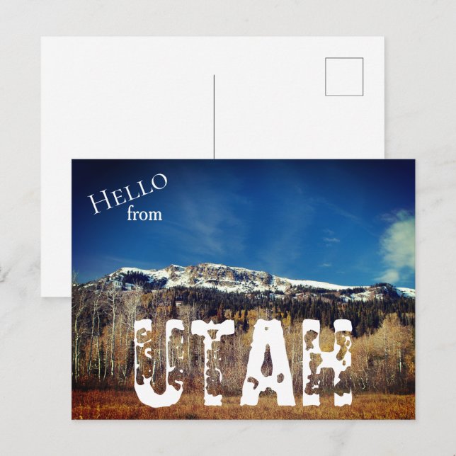 Wasatch Mountains, Utah Postcard (Front/Back)