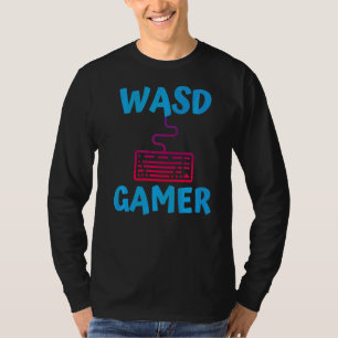 Wasd Gamer Qwerty Pc Gaming Keyboard Computer Pc G T-Shirt