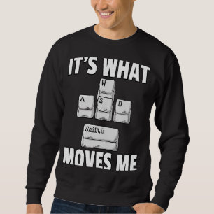 WASD Gaming Gamer Video Game E Sport Player Sweatshirt