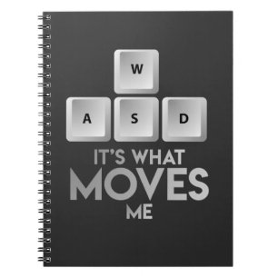 WASD Keyboard Keys PC Gaming T-shirt Nerd Gamer Notebook