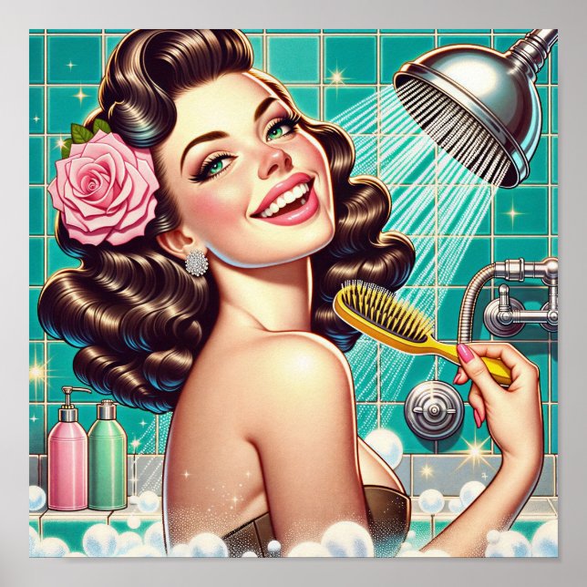 Wash away your worries! poster (Front)