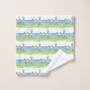 Wash Cloth; Lighthouse Wash Cloth