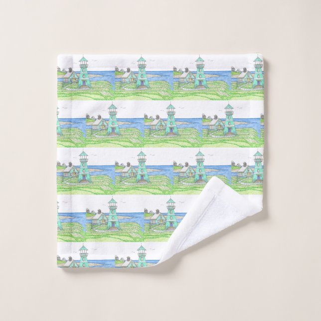 Wash Cloth; Lighthouse Wash Cloth (Wash Cloth)