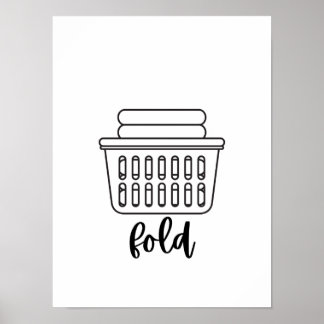 Wash dry fold repeat posters