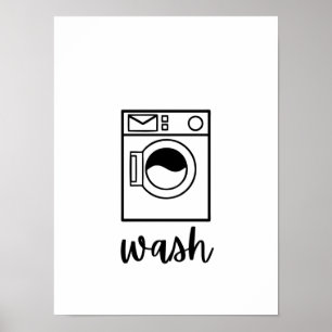 Wash dry fold repeat posters