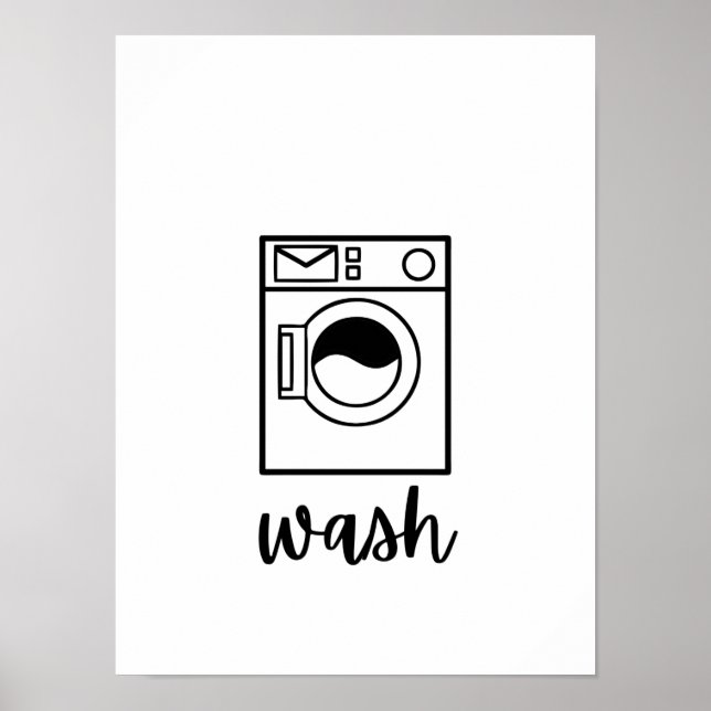 Wash dry fold repeat posters (Front)