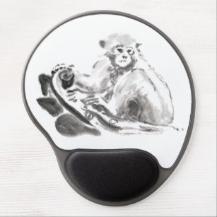 Wash Painting Monkey Year Zodiac Gel Mousepad