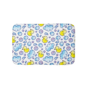wash pattern bath mat