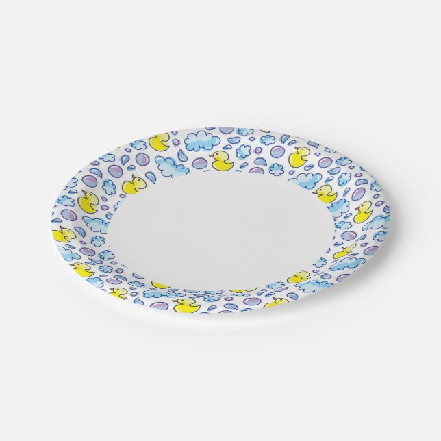 wash pattern paper plate (Angled)