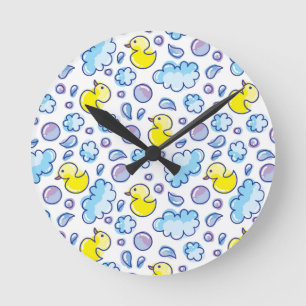 wash pattern round clock