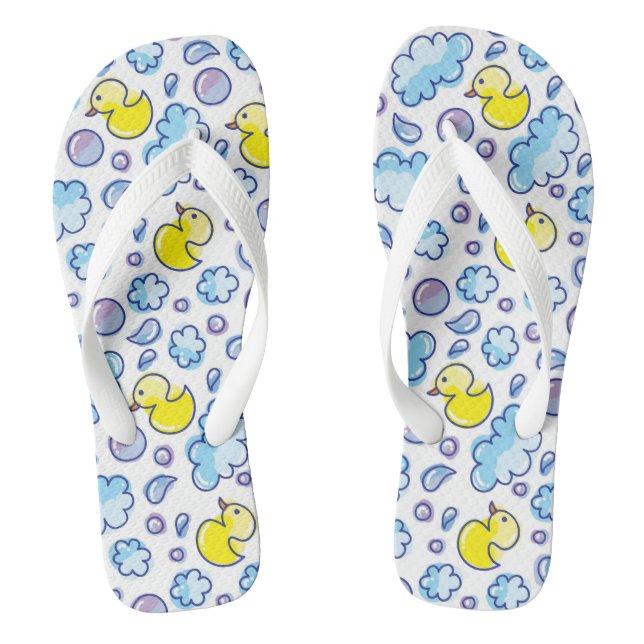 wash pattern thongs (Footbed)