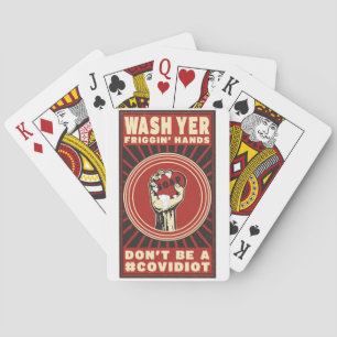 WASH YER HANDS playing cards