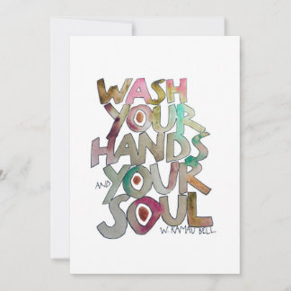 Wash Your Hands And Your Sell Notecard