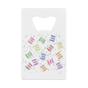 Wash Your Hands Bubbles Multi-Coloured Pattern