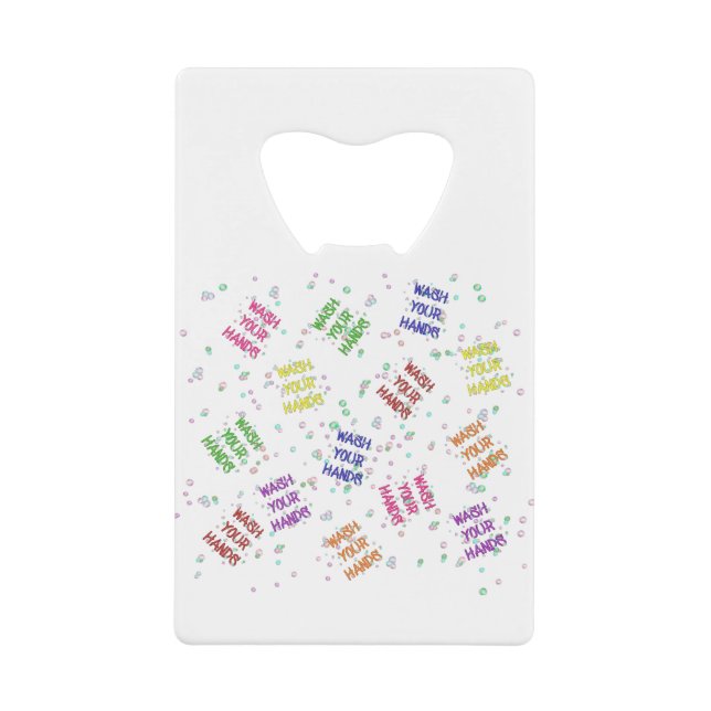Wash Your Hands Bubbles Multi-Coloured Pattern (Front)