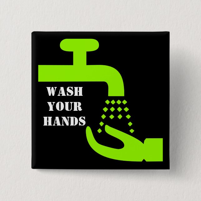 Wash Your Hands Button (Front)