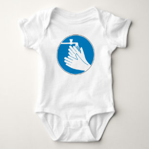 Wash Your Hands (Health and Safety) (Hygiene) Baby Bodysuit
