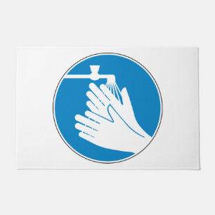 Wash Your Hands (Health and Safety) (Hygiene) Doormat