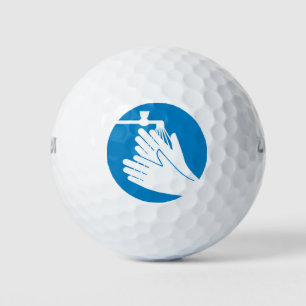 Wash Your Hands (Health and Safety) (Hygiene) Golf Balls