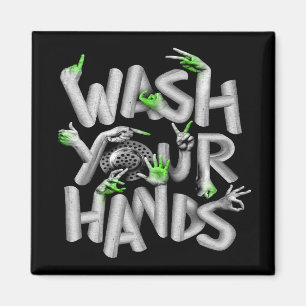 Wash Your Hands Hygiene Germs Magnet