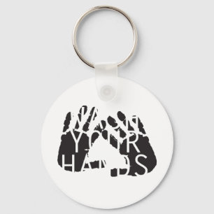 WASH YOUR HANDS KEY RING