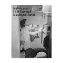 Wash Your Hands Postcard