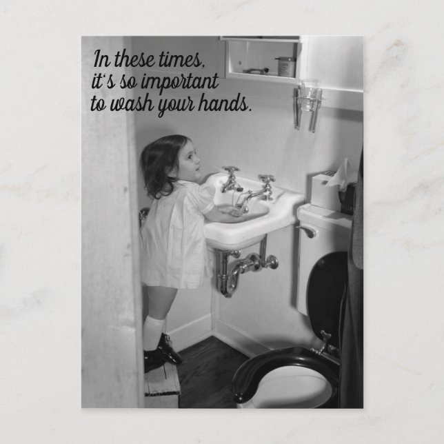 Wash Your Hands Postcard (Front)