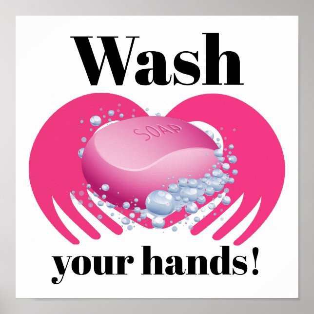 WASH YOUR HANDS POSTER (Front)