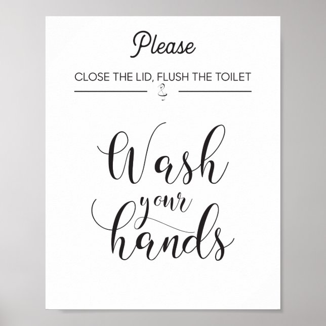 Wash Your Hands Poster (Front)