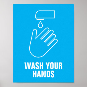 Wash Your Hands sign custom Corona Virus Covid19