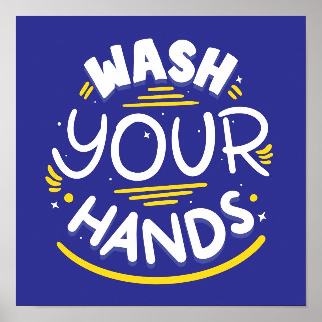 Wash Your Hands | Stay Well Stay Safe Poster (Front)