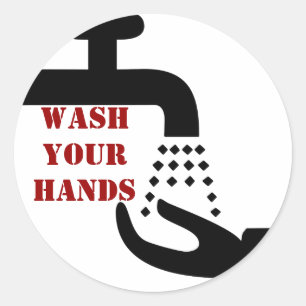 Wash Your Hands Stickers