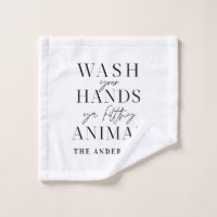 Wash your hands ya filth animal funny typography