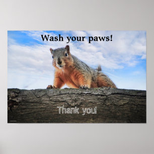 Wash Your Paws Poster