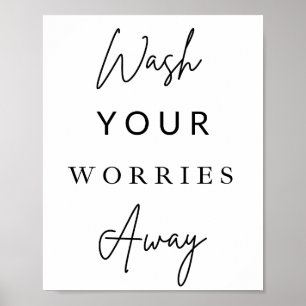 Wash Your Worries Away Bathroom Wall Decor