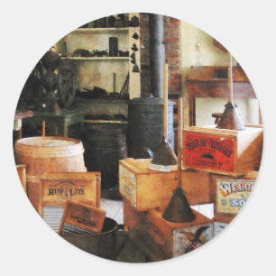 Washboards and Soap Classic Round Sticker