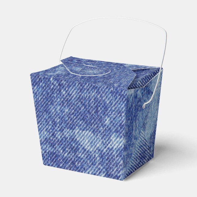 Washed Denim Design #12 @ Emporio Moffa Favour Box (Front Side)
