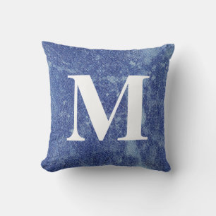 Washed Denim Design #12 with Monogram Cushion